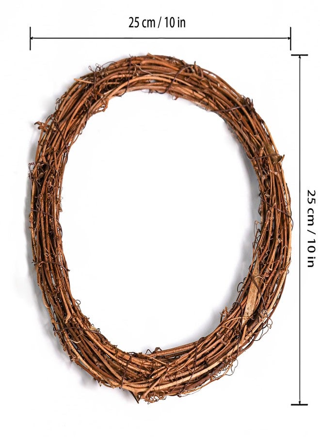 Marrywindix Grapevine Wreath Set, Marrywindix 4 Pieces Natural Vine Branch Wreath Christmas DIY Rattan Wreath Garland for Christmas Holiday Craft Wedding Decor (10 in.) - Image 2