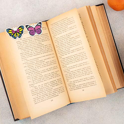 BOOKWORM Butterfly Series Profile Cut Magnetic Bookmark | Gift for Readers and Book Lovers | Set of 10 - Image 5
