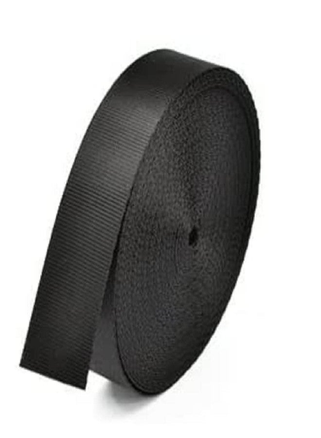 LIUSM 10 Yard Nylon Webbing Strap,Black Durable Flat Straps for Outdoor/DIY Repair (1 inch) - Image 1