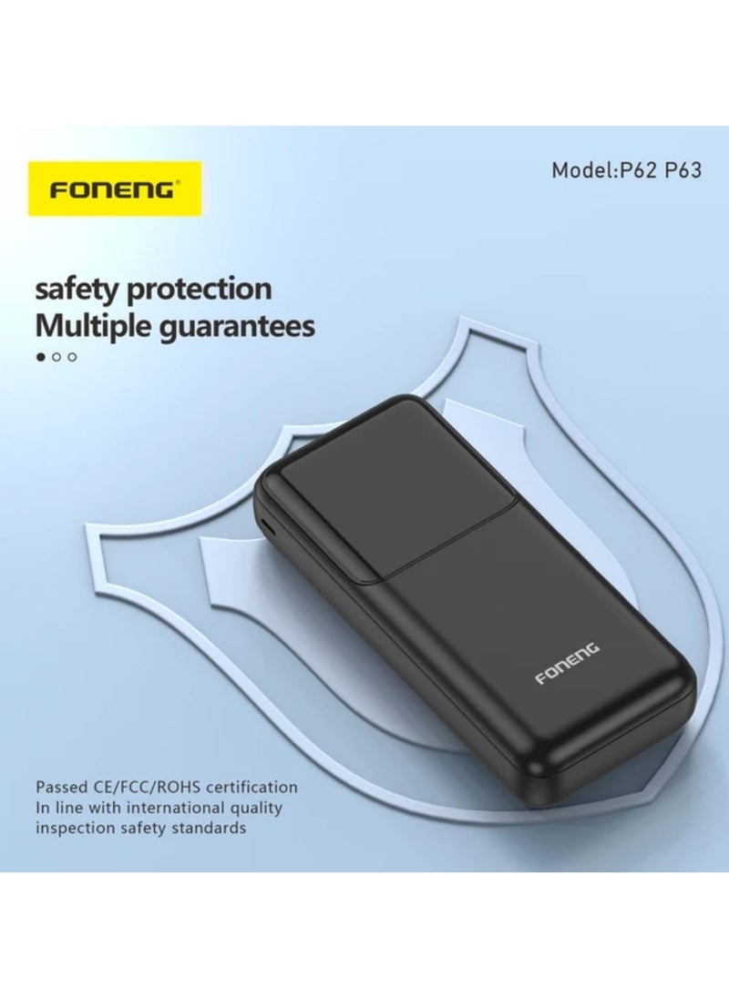 FONENG - Foneng 30000 mAh High Power Multi-Port charger, 4 USB and 4 type-C ports multiple Charging Ports Car Charger Fast Cell Phone Charger With LED Charging Indicator Charging Desc Offers TM HM  | - Image 1