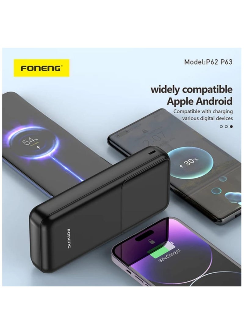 FONENG - Foneng 30000 mAh High Power Multi-Port charger, 4 USB and 4 type-C ports multiple Charging Ports Car Charger Fast Cell Phone Charger With LED Charging Indicator Charging Desc Offers TM HM  | - Image 1