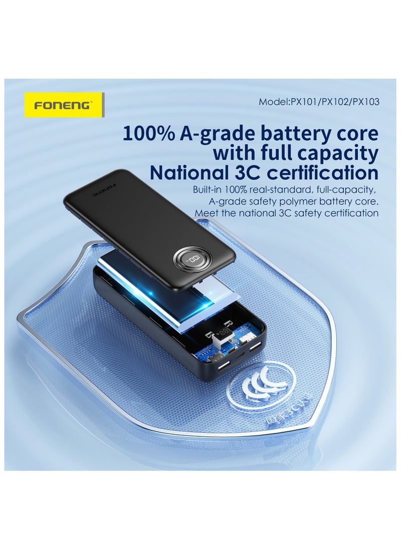 FONENG - Foneng 30000 mAh High Power Multi-Port charger, 4 USB and 4 type-C ports multiple Charging Ports Car Charger Fast Cell Phone Charger With LED Charging Indicator Charging Desc Offers TM HM  | - Image 1