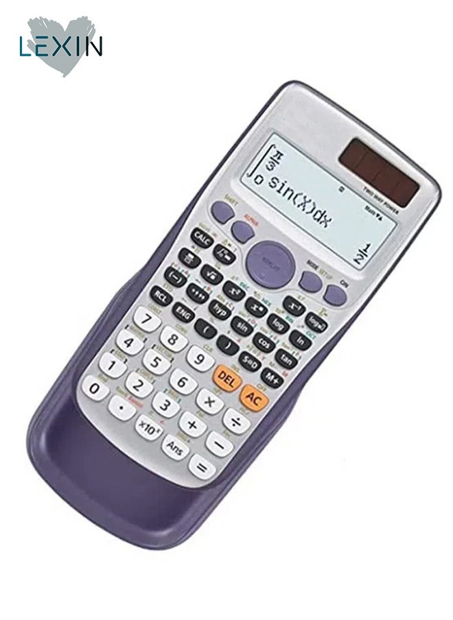 آلة حاسبة علمية نقطية LEXIN FX-991ES Plus باللون الأبيض