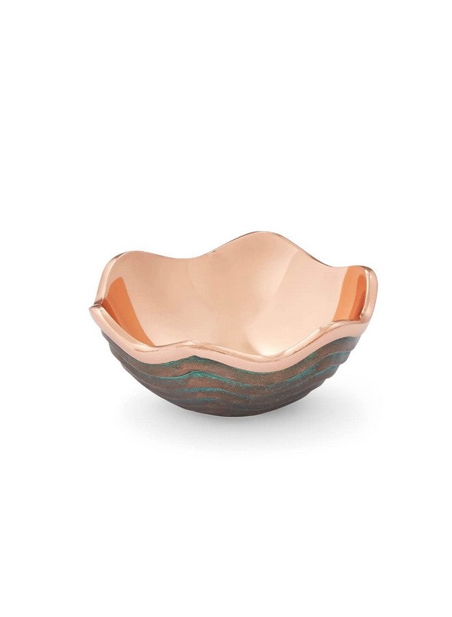 Nambe nambe Small Copper Canyon Bowl | 6-Inch Fruit or Snack Bowl for Kitchen Counter, Table, Mantel Décor | Decorative Scalloped Edge Vegetable Basket | Salad Serving Bowl | 16-Ounce - Image 1