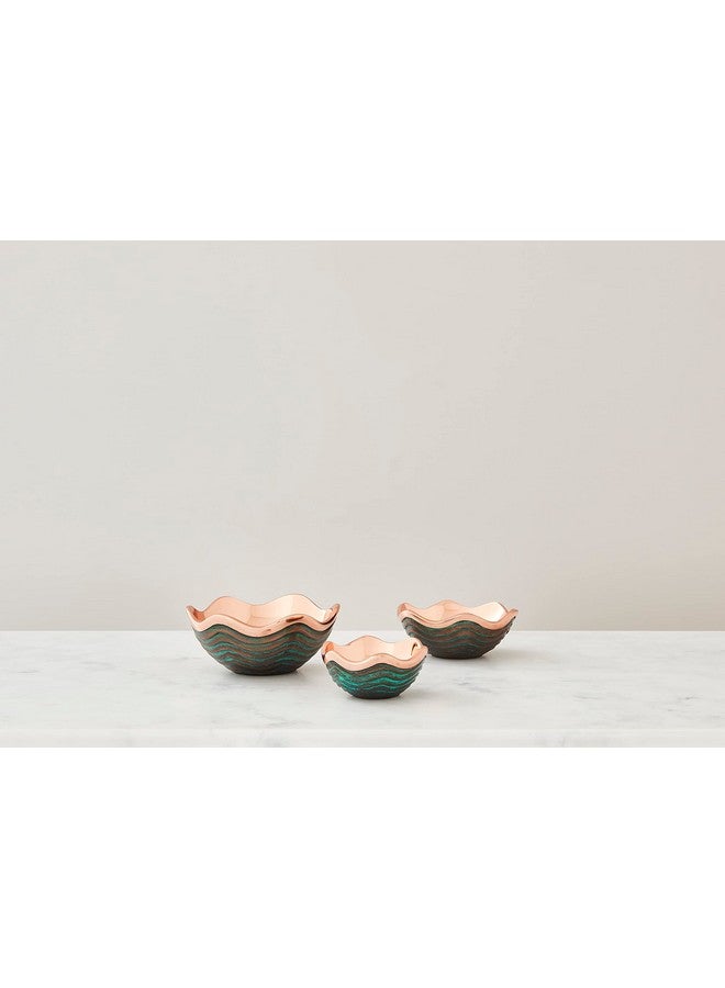 Nambe nambe Small Copper Canyon Bowl | 6-Inch Fruit or Snack Bowl for Kitchen Counter, Table, Mantel Décor | Decorative Scalloped Edge Vegetable Basket | Salad Serving Bowl | 16-Ounce - Image 5
