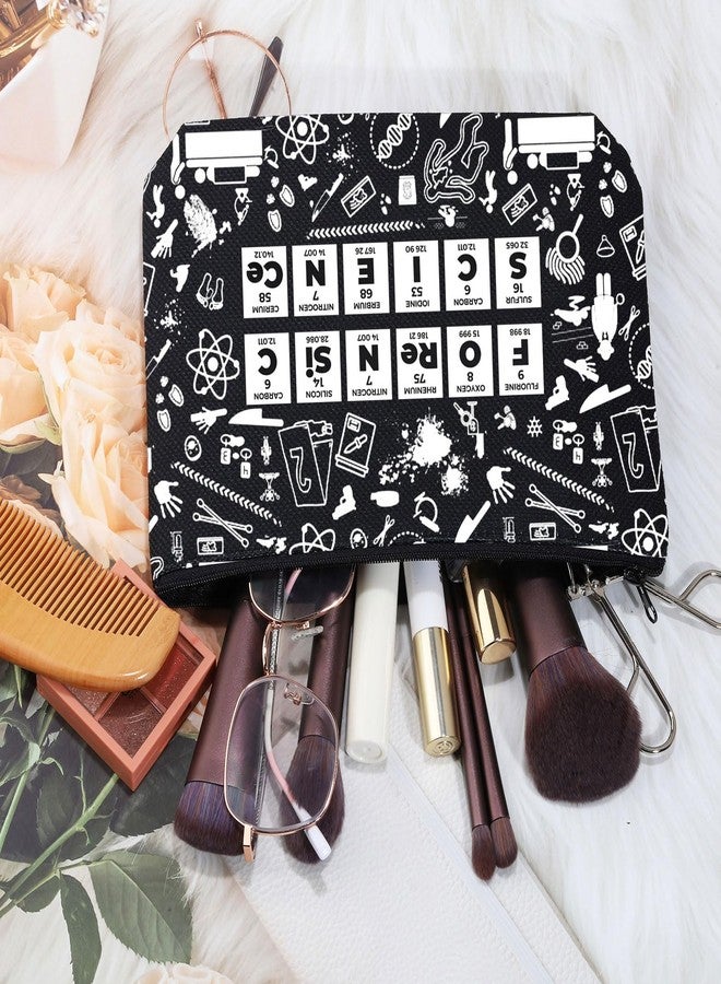 MEIKIUP Forensic Scientist Gift Forensic Scientist Makeup Bag Science Major Gift Criminologist Zipper Bag for Forensics Teacher (Forensic bag) - Image 5