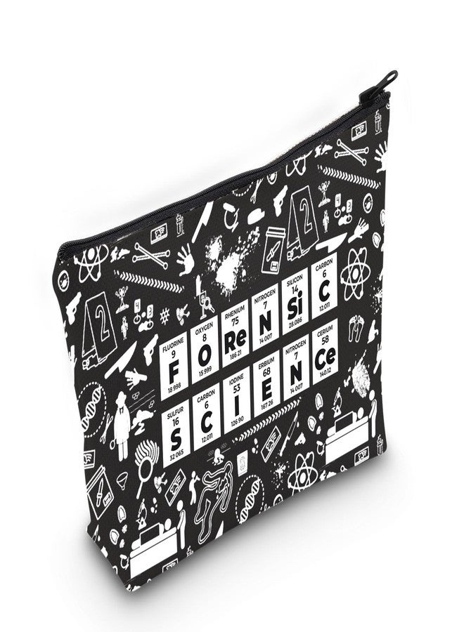 MEIKIUP Forensic Scientist Gift Forensic Scientist Makeup Bag Science Major Gift Criminologist Zipper Bag for Forensics Teacher (Forensic bag) - Image 1