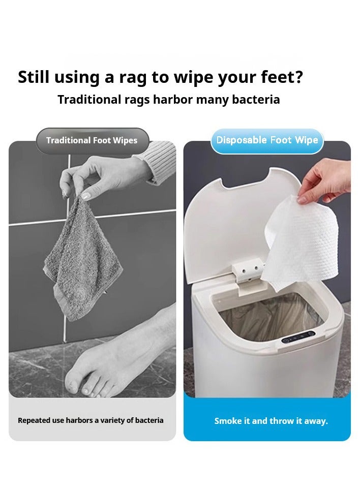 Hanging Disposable Wet & Dry Foot Wipes,20x20 cm,300 Grams - Image 5