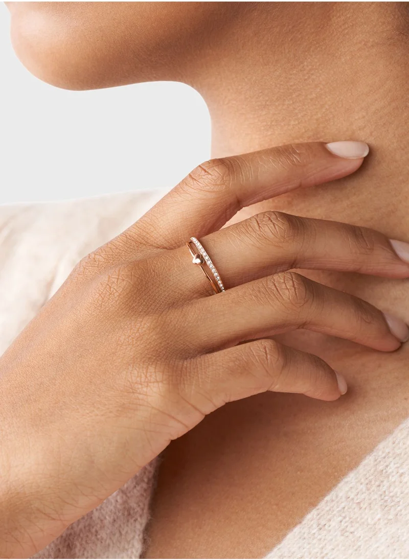 FOSSIL Val Stone Glitz Stackable Ring