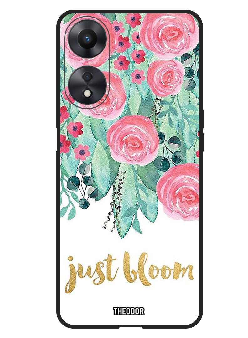 Theodor Protective Case Anti Scratch Shock Proof Bumper Cover For Oppo F23 5G Just Bloom - Image 1