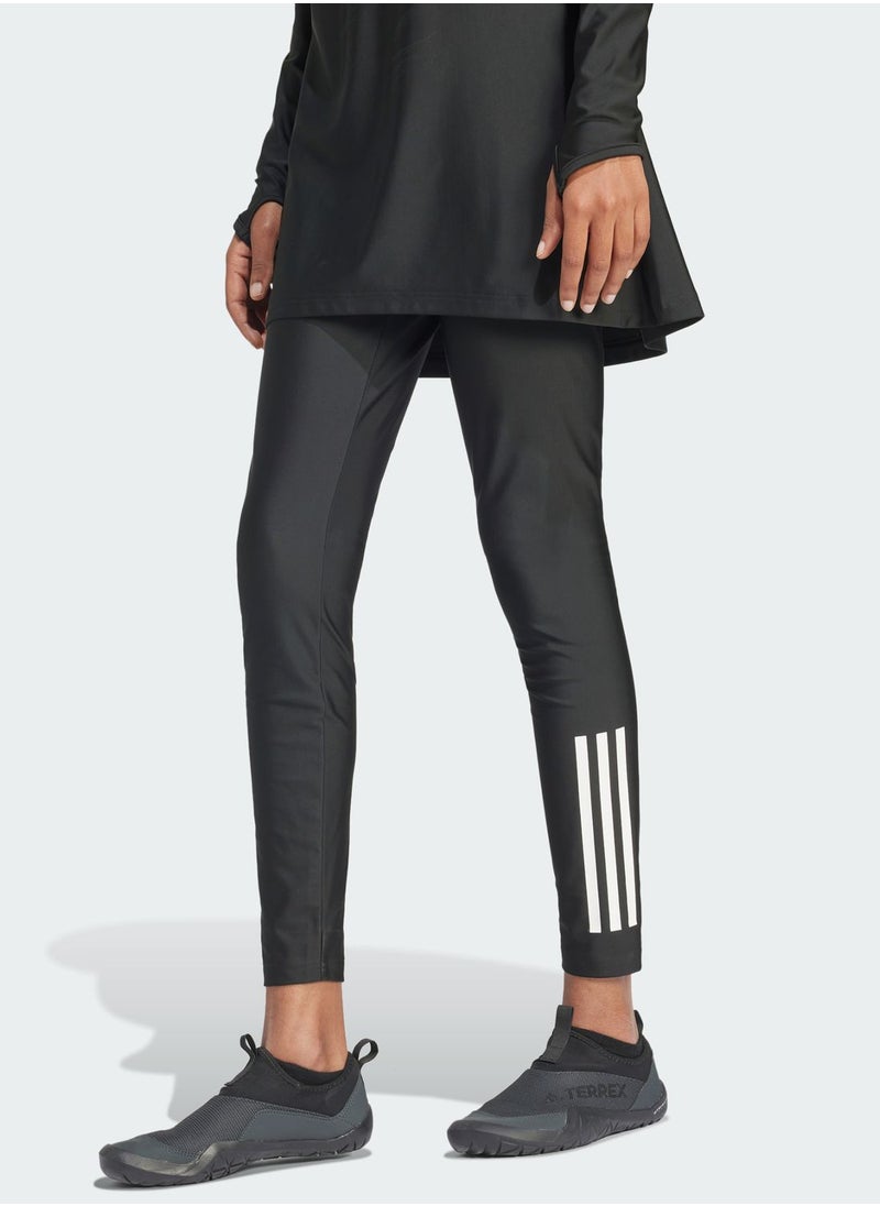 Adidas 3 Stripes Swim Tights  - Image 1