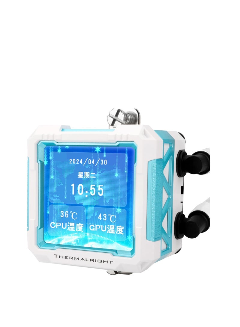 Thermalright FW360 PRO White ARGB AIO CPU Liquid Cooler for Desktop - 2000RPM PWM Fans, with 2.73" LCD Display Screen, for AM4/AM5 & Intel LGA1150/1151/1200/2011/1700/1851 - Image 3
