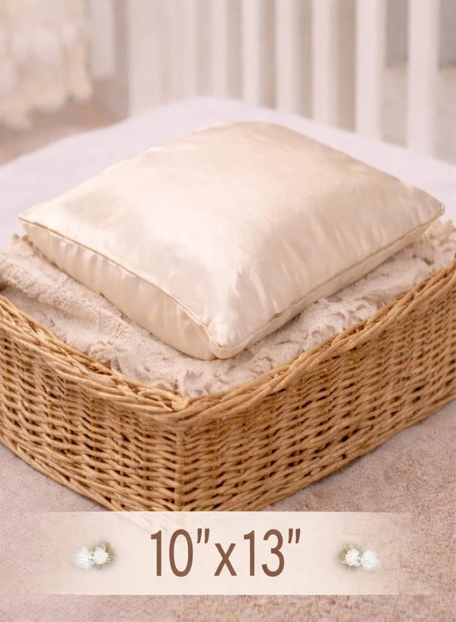 ROSEWARD Organic Mulberry Silk Baby Pillowcase with Zipper, 10"x13" Toddler Pillow Cover – Hypoallergenic, Soft for Kids Hair & Skin, for Boys & Girls, Great for Travel & Crib (Champagne) - Image 2