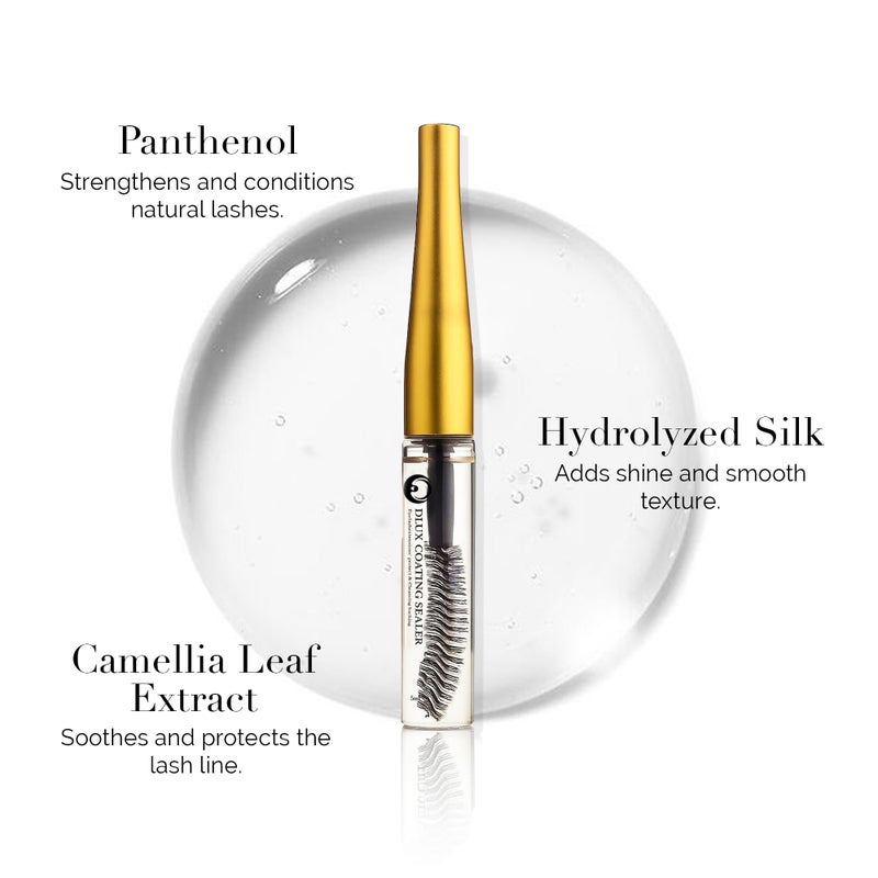 Dlux Professional Lash Sealant for Eyelash Extensions - Lash Sealer For Cluster Lashes DIY Lash Extension Coating Long Lasting 2 Weeks Lash Seal, Lash Tech Gifts for Women - Image 5