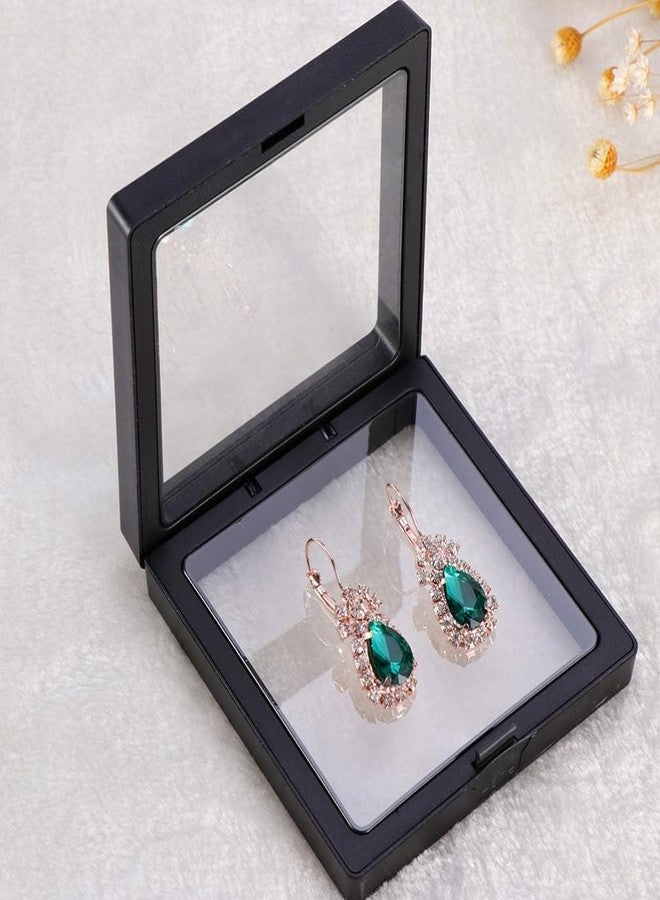 KRIVTEJ Floating Jewelry Display Frame Box | 3D Suspended Ring, Earring & Coin Showcase Case | Transparent Membrane Storage Display for Home & Shop (PACK OF 10) - Image 3