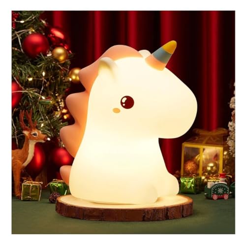 HUMAIZAR Cute Unicorn Silicone LED Night Lamp – Soft Touch Kids Bedside Light for Girls Room, Nursery, Baby Sleep Lamp & Aesthetic Bedroom Decor - Image 4
