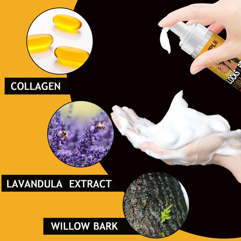 Goiple Braid Foam Control Braid Mousse for Braids Twist, Locs, No Flake Extra Hold High Shine Style and Moisturizes, Hair Braiding Mousse for Braids Lightweight Easy to Apply 8fl oz - Image 3