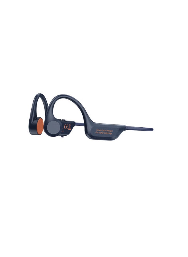 Enkor X9 Air Bone Conduction Bluetooth Earphones Sports Outdoor Cycling Fitness Open-ear Hook Ipx6 Waterproof Sweatproof Wireless Non-in-ear Marathon Running Blue Flame Orange - Image 2