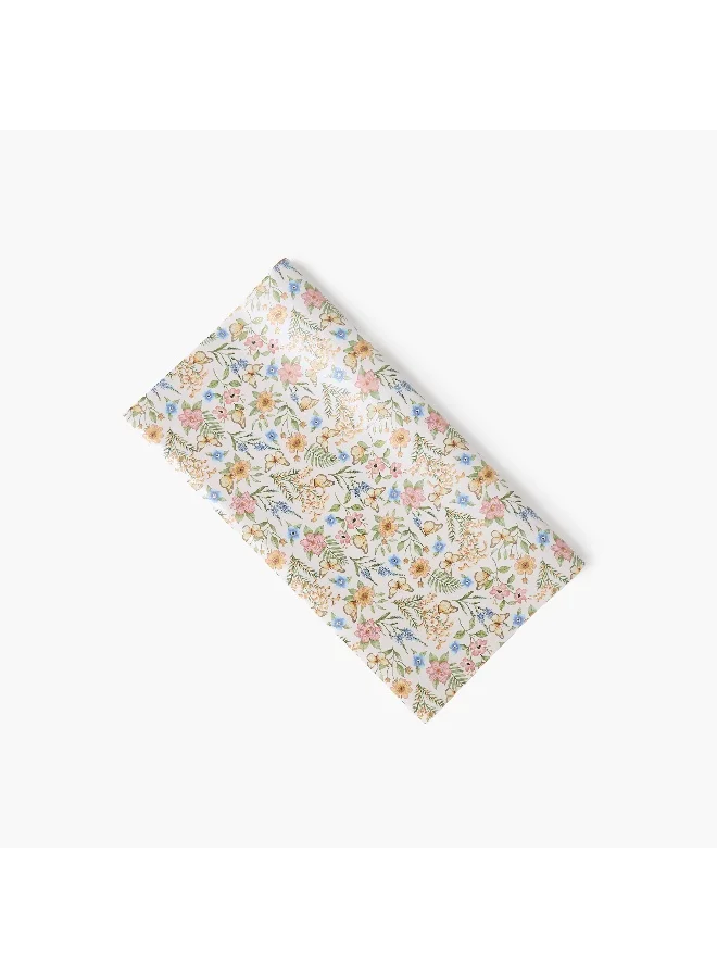 Findz Findz Floral Print Paper Gift Wrap - 70x200 cms