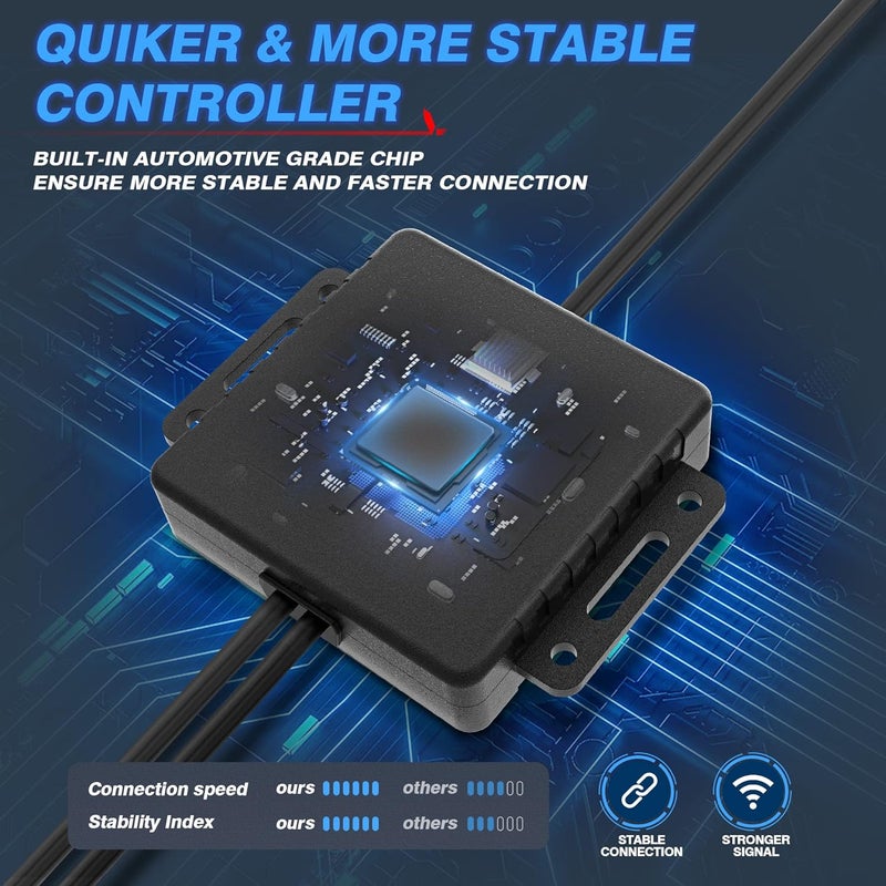 MICTUNING 2025 Upgraded CM RGB Rock Lights with APP Bluetooth Controller, Timing Function, Music Mode - 4 Pods Multicolor Neon Light Kit - Image 3