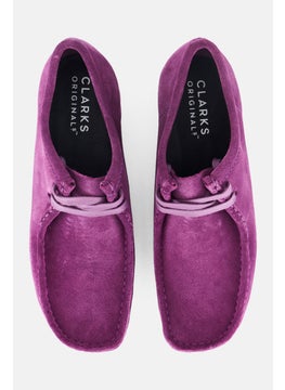 clarks Men Stranded Wallabee Lace Up Casual Shoes, Purple  - Image 2