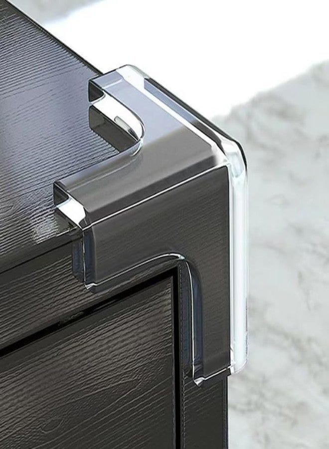 Feinerman 8 Pcs Baby Corner Guards T Shape Clear Silicone Edge Bumper Cushions for Furniture & Tables, Child Safety Corner Protectors with Adhesive for Sharp Edges, Clear Baby Proofing Kit - Image 1