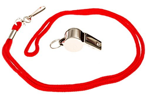 BLARIX Lifeguard Metal Whistle Best Whistles for Coach Referee (Metal and Red) - Image 3