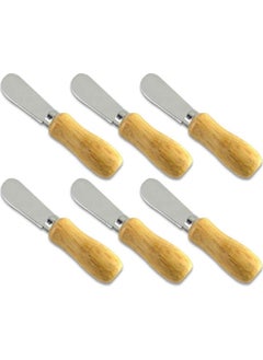 Balsa 6 Pieces Butter Knife with Bamboo Handle 