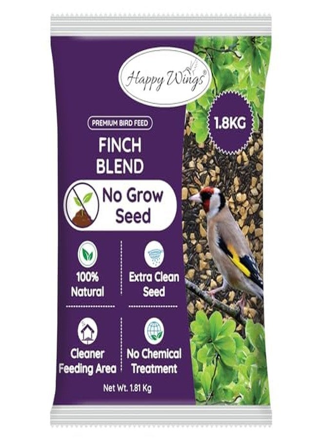 Happy Wings Finch Blend Bird Food - Mix of Sunflower Hearts/Kernels and Nyjer, 5 Pounds - No Grow Seed - For Wild Birds - Image 4