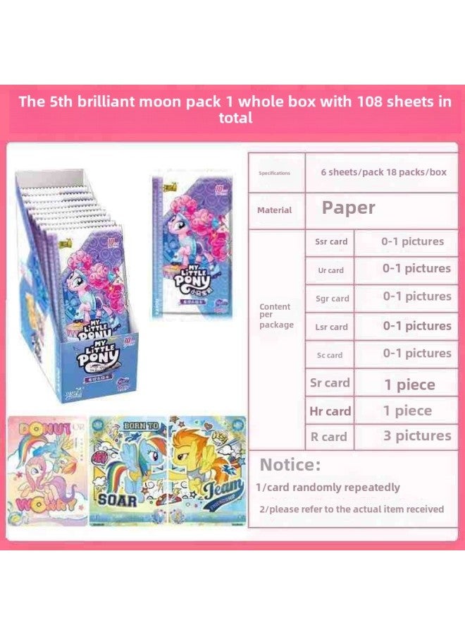 Card Game Little Mario Card Huiyue Pack Sixth Friendship Eternal Card Authentic Full Box Collection Card Rainbow Pack-Color:Huiyue Pack 1 Box 108 Sheets  - Image 1