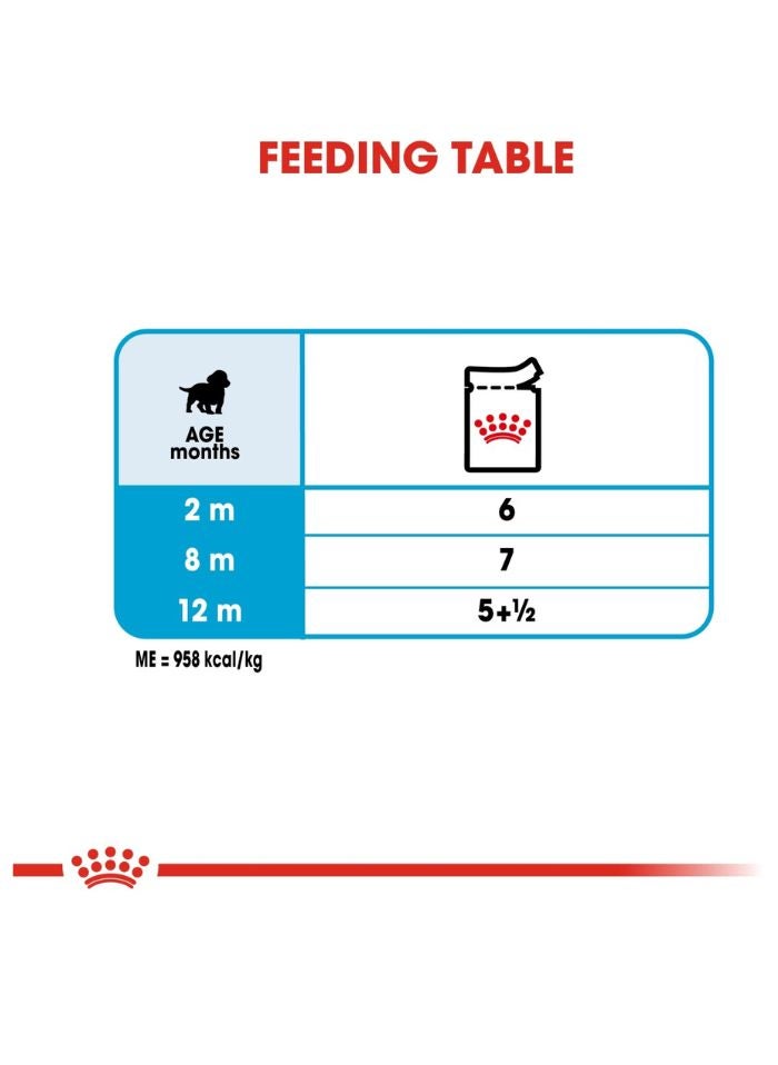 ROYAL CANIN Size Health Nutrition Medium Puppy (WET FOOD - Pouches) 10 x 140g - Image 3