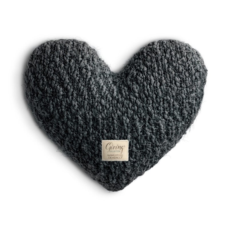 ديمداكو Demdaco Charcoal Gray Give Heart 11 × 10 Plush Polush Poluns - Image 1
