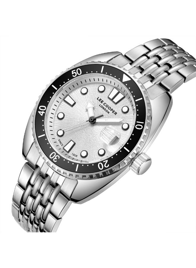 لي كوبر ساعة يد رجالية معدنية بعقارب . -  مم - Image 2