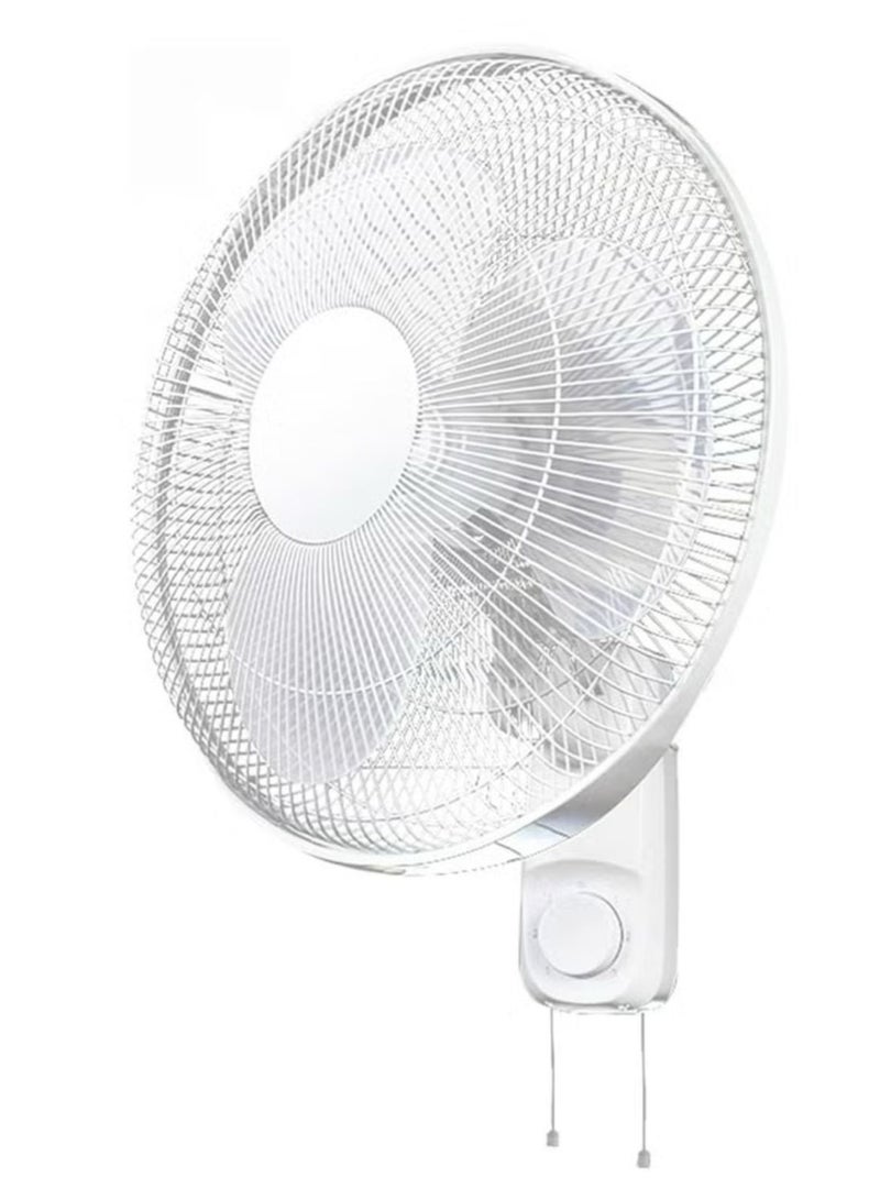 Denx 16 Inch Wall Fan High Performance Fan with 3 Speed ​​Controls  5 Leaf Blades and 2 Pull Cord Adjustable Tilt Angle and Efficient Cooling - Image 2