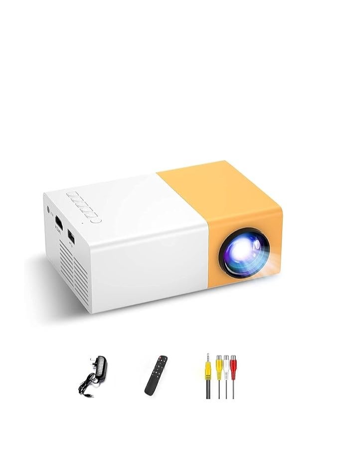 V88R® 400 Lumens Full HD 1080P LED Projector, Short Throw, Remote Control, 20-60 Inch Size for Home Theater, Classrooms, and Small Office Use, 1920 x 1080, USB - Image 1