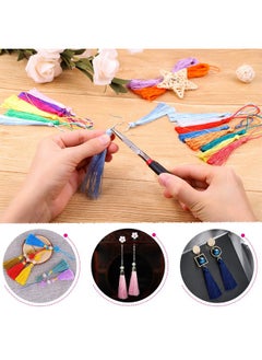 cridoz Tassels Cridoz 120Pcs Bookmark Tassels Silky Handmade Soft Craft Mini Tassels With Loops For Bookmarks Crafts And Jewelry Making 30 Colors  - Image 5