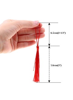 cridoz Tassels Cridoz 120Pcs Bookmark Tassels Silky Handmade Soft Craft Mini Tassels With Loops For Bookmarks Crafts And Jewelry Making 30 Colors  - Image 4