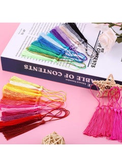 cridoz Tassels Cridoz 120Pcs Bookmark Tassels Silky Handmade Soft Craft Mini Tassels With Loops For Bookmarks Crafts And Jewelry Making 30 Colors  - Image 3