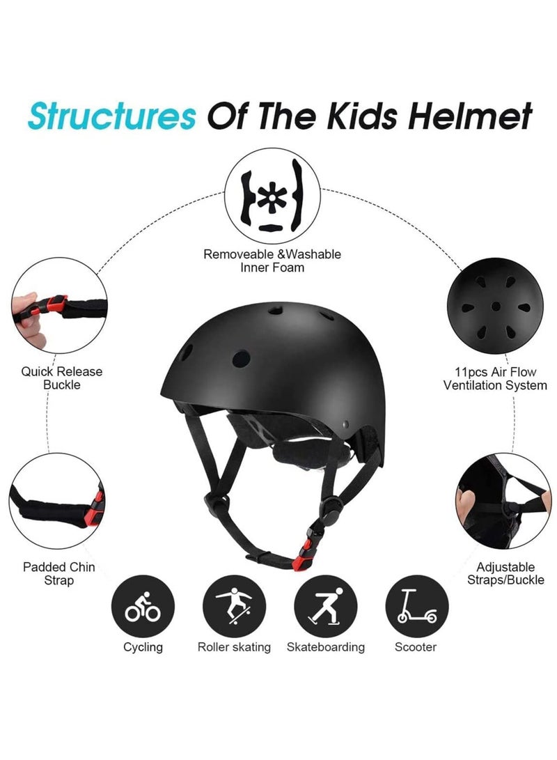 MIXDE Kids Bike Helmet Set，Adjustable Helmet for Ages 3-9 Kids Toddler Boys Girls Youth,Protective Gear with Elbow Knee Wrist Pads for Multi-Sports Skateboarding Bike Riding - Image 4