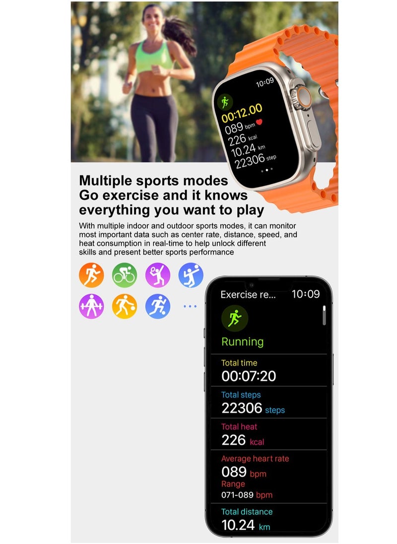 AROAQ - i10 Ultra Max Smart Watch Men Women IP67 Waterproof Wireless Charging Smartwatch Pk HK8 Pro Max DT7 Max Z8 Ultra 9 Max - Image 1