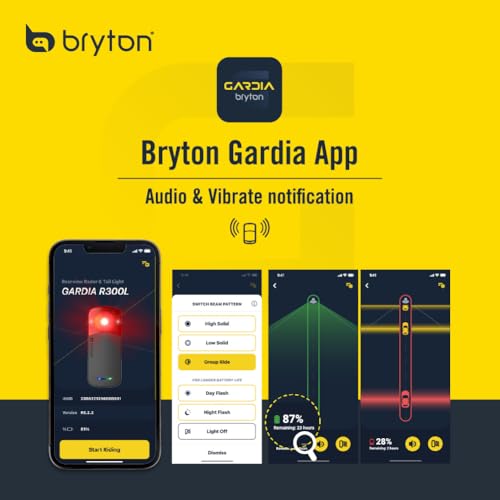Bryton GARDIA R300L Cycling/Bike Radar with Tail Light, Visual and Audible Alerts for Vehicles up to 207 Yards Away, IPX7 Waterproof, Viewing Angle 220°, Support APP Display - Image 5