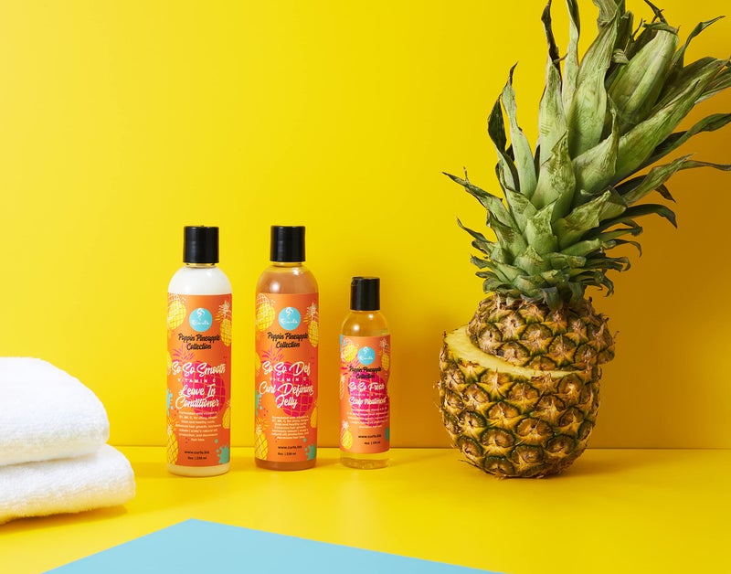 Curls Poppin Pineapple So So Def Vitamin C Defining Jelly - Shinier, Longer, Thicker, Healthier Hair - Hydrating and Frizz Free - All Curly Hair Types - 8 Oz - Image 5