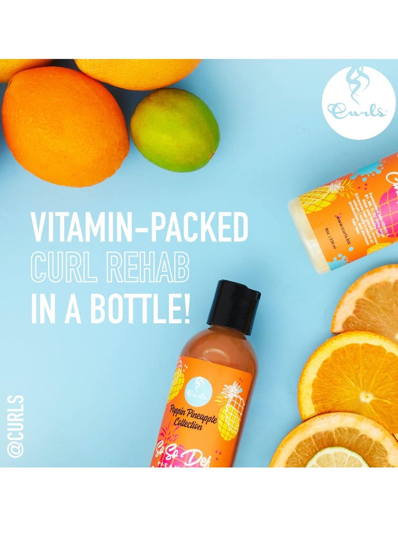 Curls Curls Poppin Pineapple So So Def Vitamin C Defining Jelly - Shinier, Longer, Thicker, Healthier Hair - Hydrating and Frizz Free - All Curly Hair Types - 8 Oz  - Image 4
