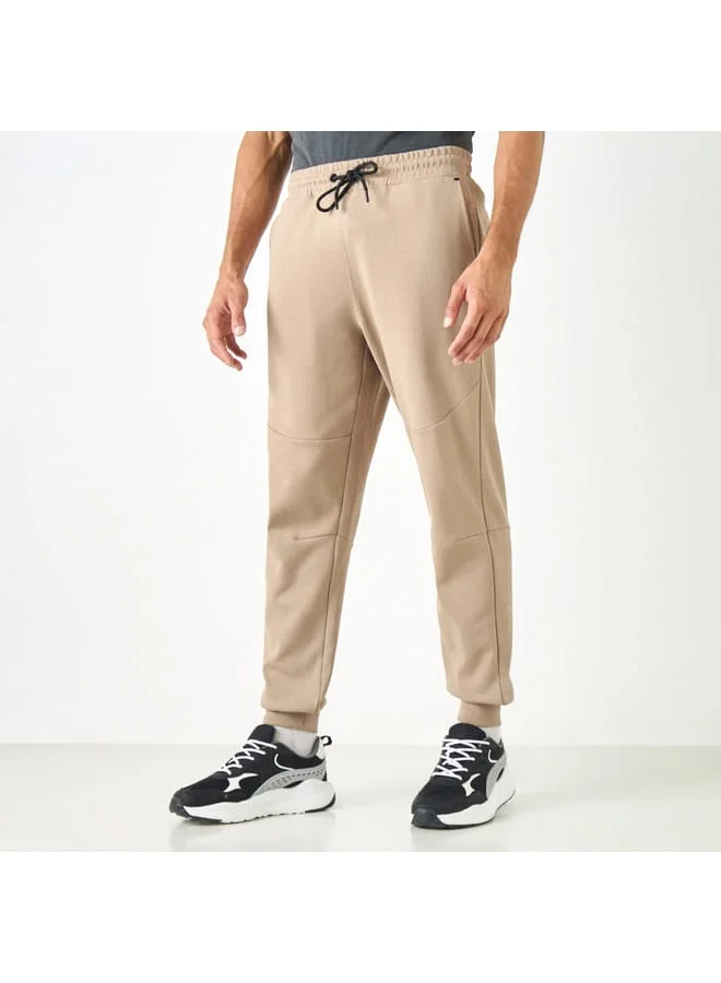 Kappa Kappa Solid Joggers with Drawstring Closure and Pockets