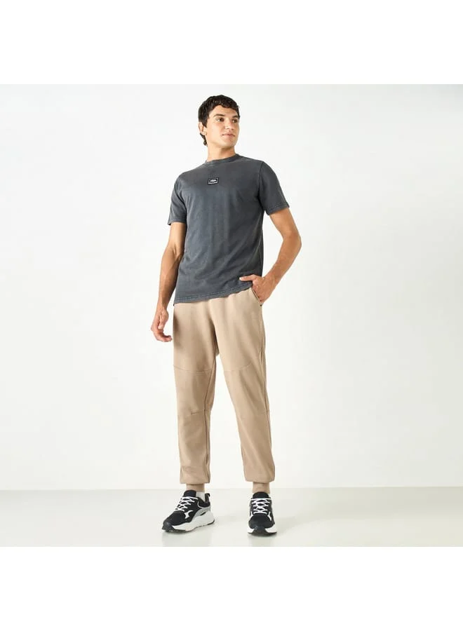 Kappa Kappa Solid Joggers with Drawstring Closure and Pockets