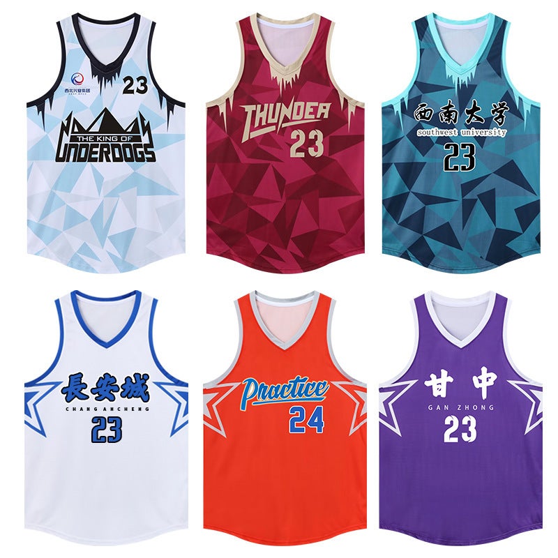 Basketball Uniforms Men'S And Women'S Adult College Student Game Team Uniforms American Quick-Drying Jersey Quarter Pants Set With Printed Numbers - Image 5