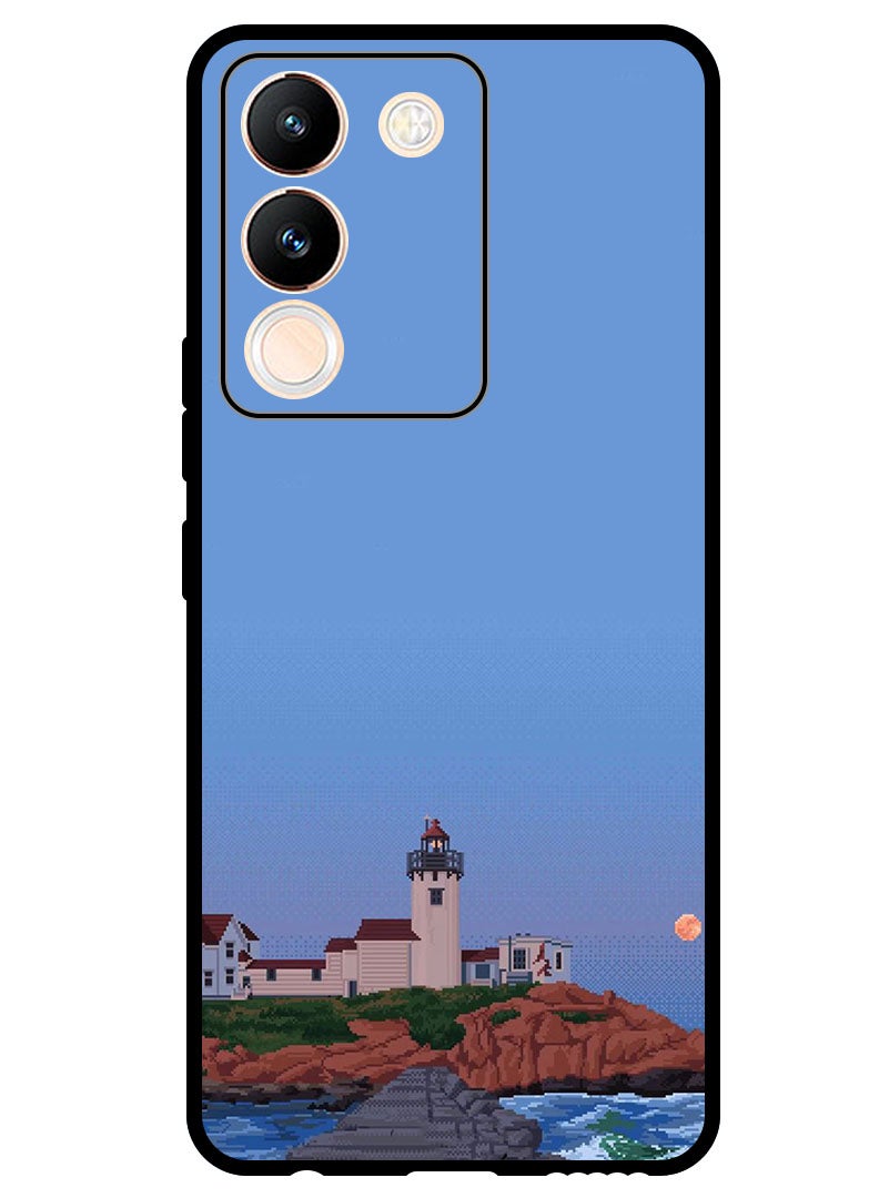 Theodor Protective Case Anti Scratch Shock Proof Bumper Cover For Vivo Y200 Light house - Image 1