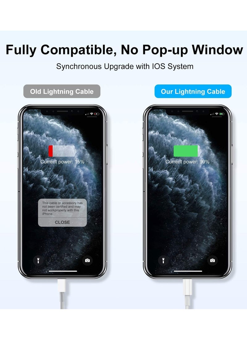 General Apple Certified 1M iPhone to USB Charger, 1M Fast Charging Cable for iPhone 14 Pro Max/13 Pro Max/12 Mini/11 Pro/11/XS/XR/8/7/6s/6/5S/iPad/ Air, 3 pcs  - Image 3