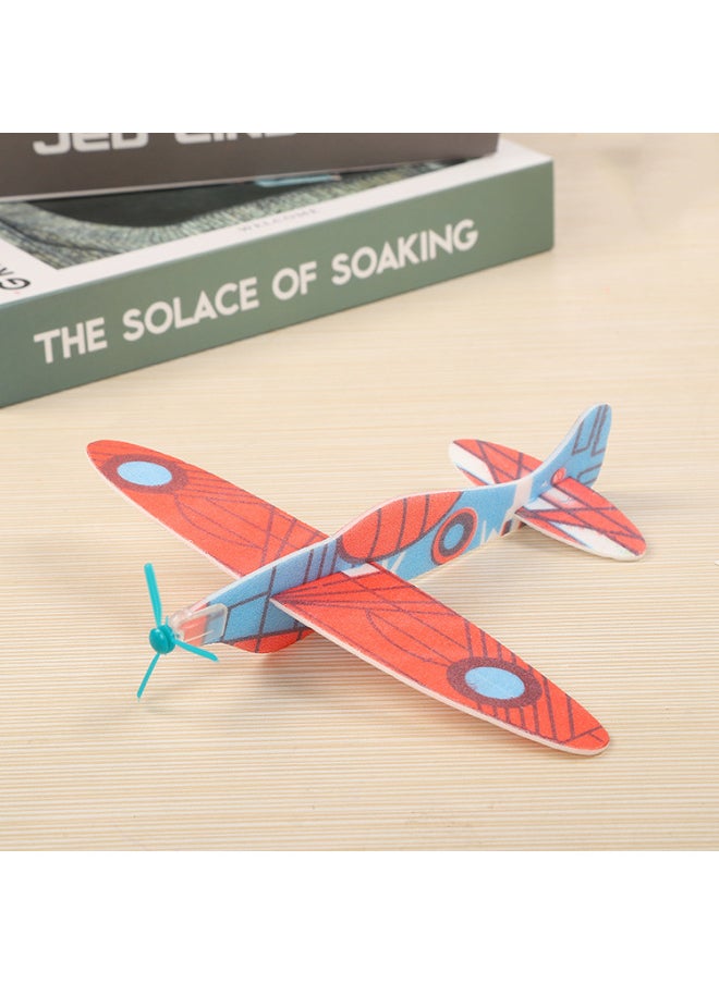 Generic - Hand Throwing Swing Gliding Small Plane DIY Puzzle Technology Small Making Toy Assembly Foam Model-Color:Color Mix - Image 1