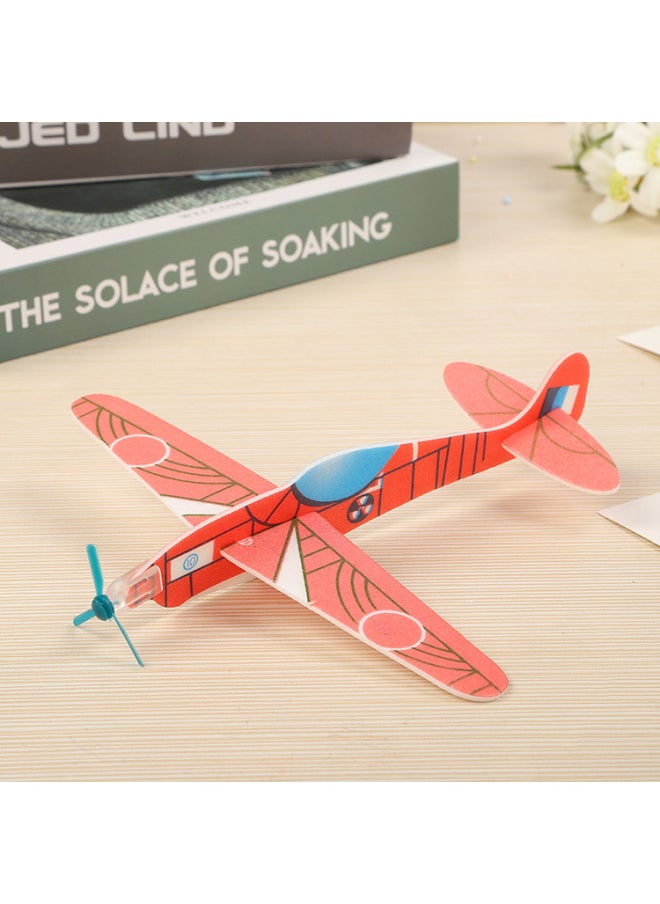Generic - Hand Throwing Swing Gliding Small Plane DIY Puzzle Technology Small Making Toy Assembly Foam Model-Color:Color Mix - Image 1